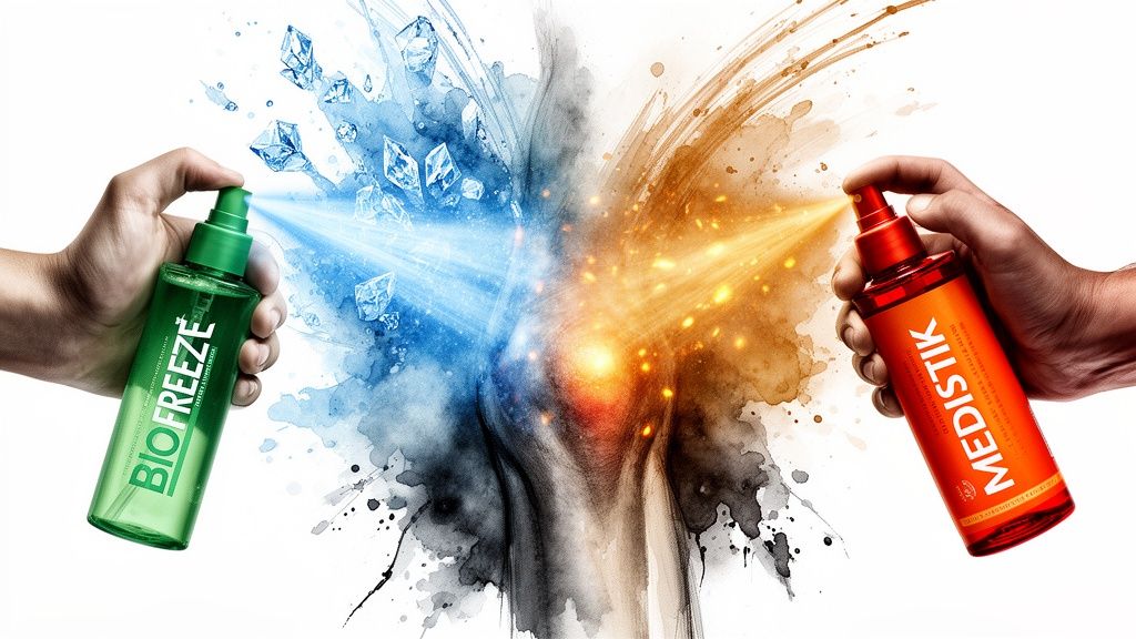 Spray On Biofreeze vs MEDISTIK A 2026 Head-to-Head Comparison