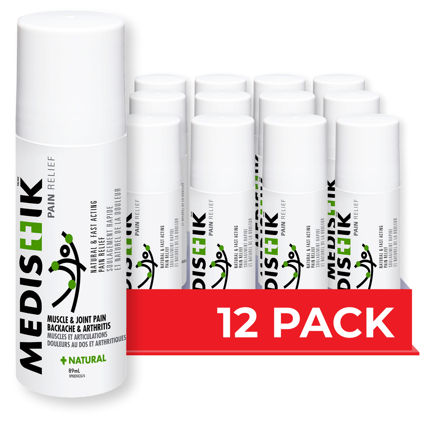 Roll-On Case of 12 - MEDISTIK 