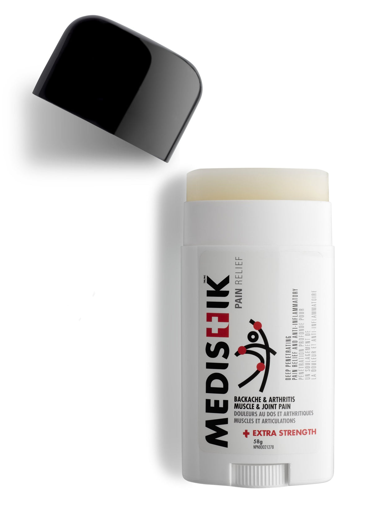 MEDISTIK Power Stick with the cap off