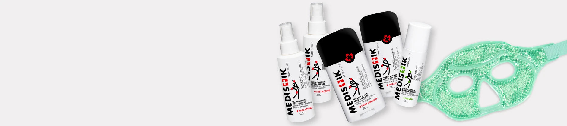 MEDISTIK pain relief products with a cooling eye mask