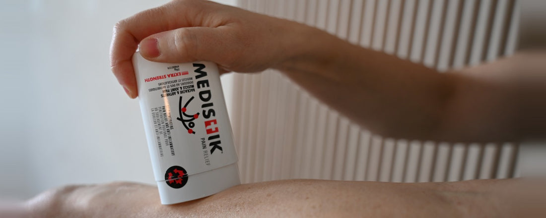 MEDISTIK stick being applied to a joint